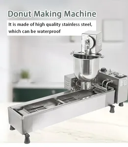 Donut Making Machine Automatic Waterproof Mini Stainless Steel Doughnut Making Electric Donut Making Machine for Snacks