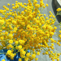 Penjualan Terbaik bunga Baby Breath ungu buatan warna bunga Gypsophila buatan untuk dekorasi Tengah pernikahan rumah DIY