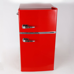 Refrigerador Eléctrico BCD89 para Hotel y Hogar, Puerta Doble Reversible, Acero Inoxidable, Capacidad de 60-99L, Portátil - Product Image 1