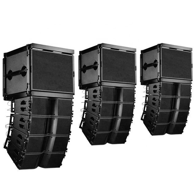 212II Line Array Dual 12 Inch Neodymium Magnet Plywood Built-in Crossover Line Array Speaker Sound System