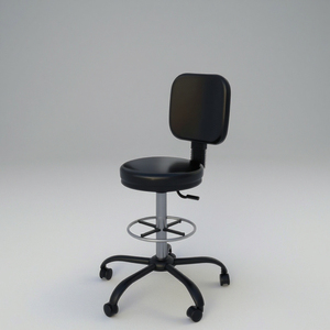 Hochwertiger verstellbarer Labor hocker mit strap azier fähigem Stahls ockel und ergonomischem Sitz für die Verwendung in Schul werkstatt kranken häusern