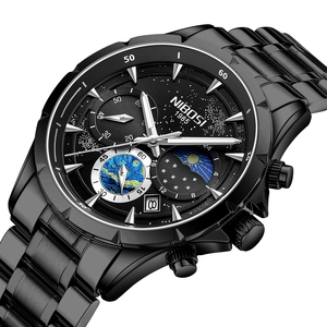 Montre à quartz pour homme For 2602 Business Strong Luminous, bracelet en acier inoxydable, chronographe, étanche - Product Image 3