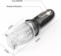 Automatischer Rotierender Saugvibrator für Männer Verzögerungs-Glans-Trainer Realistische Vagina Männlicher Masturbator Vakuum-Stimulator Sexspielzeug für Männer