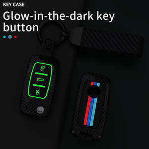 Logo personalizzato vendita calda in metallo fibra di carbonio custodia per chiave auto per Skoda octavia <span class=keywords><strong>Kodiaq</strong></span> Superb khushaq <span class=keywords><strong>accessori</strong></span> - Product Image 4