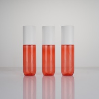 Flacon pulvérisateur cosmétique rond en PET vide de 90 ml, format voyage, emballage beauté avec pompe pulvérisatrice