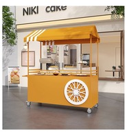 Chariot de promotion mobile détachable pour la plantation printanière, stand d'exposition de rue, chariot pour événements de mariage, petite échoppe mobile, chariot à bonbons