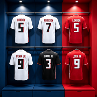 Jersey Berkualitas Tinggi 5 # London 7 # Robinson 9 # Jersey Bordir American Football Penix Jr Jersey Kustom