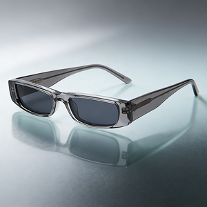 Kacamata Desainer OEM ODM Custom, Kacamata Hitam Polarisasi Mewah Bentuk Kotak untuk Pria 2026, Kacamata Hitam Buatan Tangan dari Asetat Abu-abu - Product Image 1