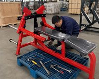 Máquina de Ejercicios para Hombros y Dorsales Traseros MRD-SH48, Comercial, con Placas de Peso, para Gimnasio
