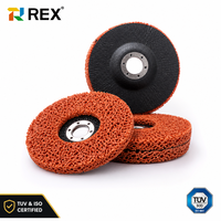 Disque abrasif REX en céramique 115x22,2 mm (4,5 pouces) certifié TUV ISO, orange, pour le décapage de la rouille et de la peinture tenaces