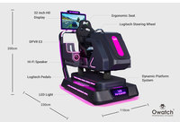 Gran oferta, simulador de carreras de conducción VR para interiores, nuevo juego de coches de negocios para centros comerciales, PC duradera, materiales de Metal y fibra de vidrio