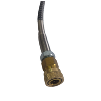 Adaptateur de station de remplissage de soupape DIN 4500psi/300bar avec tuyau antidéflagrant et jauge pour réservoir de plongée Airsoft cylindre HPA de plongée