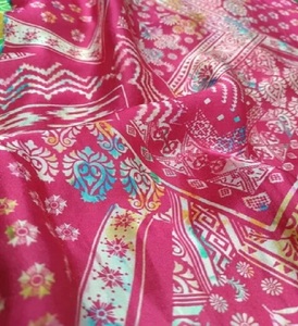 ผ้าไหมกาจีสำหรับชุดส่าหรีและเลเฮนกาสุดหรู ผ้าสำหรับชุดฤดูร้อนสำหรับผู้หญิง เหมาะสำหรับตัดเย็บเสื้อผ้าและชุดเดรส ราคาสุดคุ้ม - Product Image 5