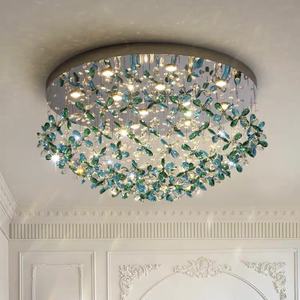 Lustre en cristal LED en laiton antique doré de luxe Pupu Rococo, style européen, grande taille, commande par interrupteur pour utilisation hôtelière - Product Image 4