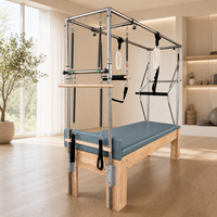 Table trapèze Cadillac en bois de chêne bleu ardoise, avec pieds monobloc antidérapants, pour maisons contemporaines et studios de club