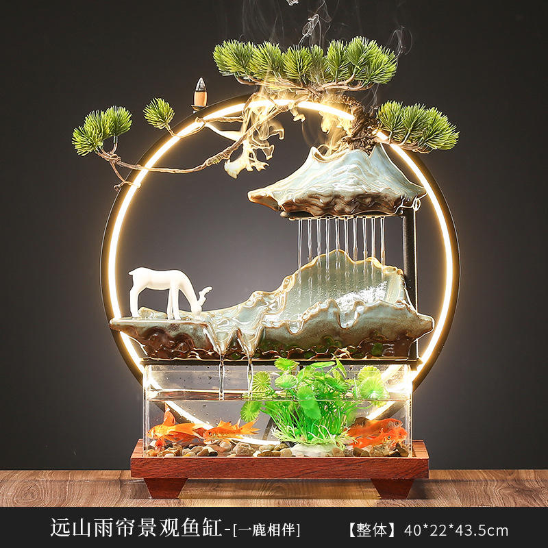 Accompagné d'un cerf