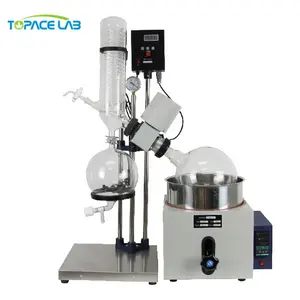 Vente en gros RE-501 5L Évaporateur rotatif de laboratoire Refroidisseur électrique Pompe à vide Nouvelles fermes de récupération d'éthanol d'occasion Industries de distillation