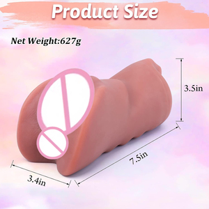 YAQU Dupla-cabeça Canal Três-em-um com Dentes na Boca Peso Líquido 627g buceta Vaginasex Bonecas Sexuais Masturbação Masculina Tos - Product Image 6