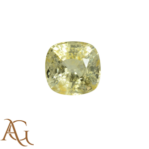 พลอยแซฟไฟร์สีเหลืองธรรมชาติ รูปทรงคุชชั่น เจียระไนเหลี่ยมเพชรพลอย สำหรับทำเครื่องประดับ ราคาโรงงาน รับรองคุณภาพ ขนาด 3 มม. ถึง 7 มม. - Product Image 1