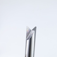 Mata Bor Router V Groove Karbida Single Flute V Shape Engraving Cutter Alat Pertukangan CNC untuk Kayu Akrilik Aluminium