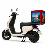 Boîte d'affichage LED pour scooter de livraison P3, écran publicitaire extérieur étanche, 4G WiFi, boîte LED pour livraison de nourriture
