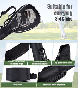 Borsa da Golf Professionale per il Dopo-Merienda in Neoprene e Nylon Impermeabile, Colori e Logo Personalizzabili, Porta 3 Palline per Driving Range - Product Image 3