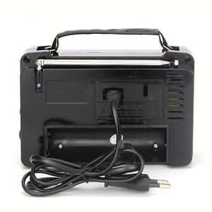 Radio portable 4 bandes AM/FM sur mesure, style vintage, corps en plastique durable, utilisation simple pour les personnes âgées - Product Image 5