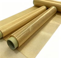 Tissu métallique en cuivre, laiton et bronze phosphoreux de 0,4 mm à mailles carrées pour applications de filtration et de blindage CEM