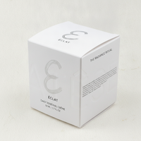 Boîte de masque pour soins de la peau en papier de coton de luxe, avec gaufrage à chaud doré, emballage RTE pour marque de beauté