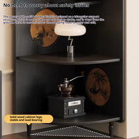 Meuble d'angle modulaire en bois massif de style moderne du milieu du siècle, éco-responsable / Étagère d'angle triangulaire moderne à 4 niveaux pour salon et chambre