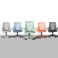 Chaise en maille pivotante de bureau de direction ergonomique à dossier haut vert clair confortable commerciale avec chaise de bureau à ascenseur réglable