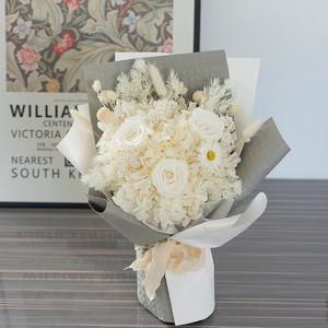 Yunnan flores secas peonía y <span class=keywords><strong>tallo</strong></span> rosas en soporte para boda flor preservada - Product Image 3