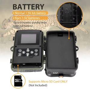 Caméra de chasse et de surveillance <span class=keywords><strong>SuntekCam</strong></span> HC-810LTE 4G étanche IP65 sans fil infrarouge MMS SMTP 1080P 20MP - Product Image 3