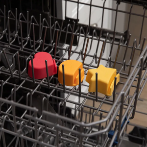 Libre de BPA para especias, salsa de tomate, sal, vinagre vegetal, plato, <span class=keywords><strong>Chip</strong></span> y juego de servir inmersión, Dippers pequeños de silicona, soporte para plato - Product Image 6