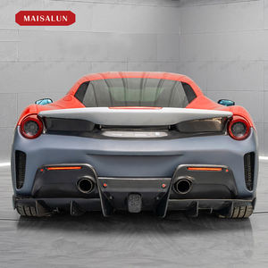 Accessoires de Voiture Kits Carrosserie pour <span class=keywords><strong>Ferrari</strong></span> 488 2015-2020, Mise à Niveau vers le Style P en Carbone Humide et Plastique PP, Kit Carrosserie de Pare-chocs - Product Image 5