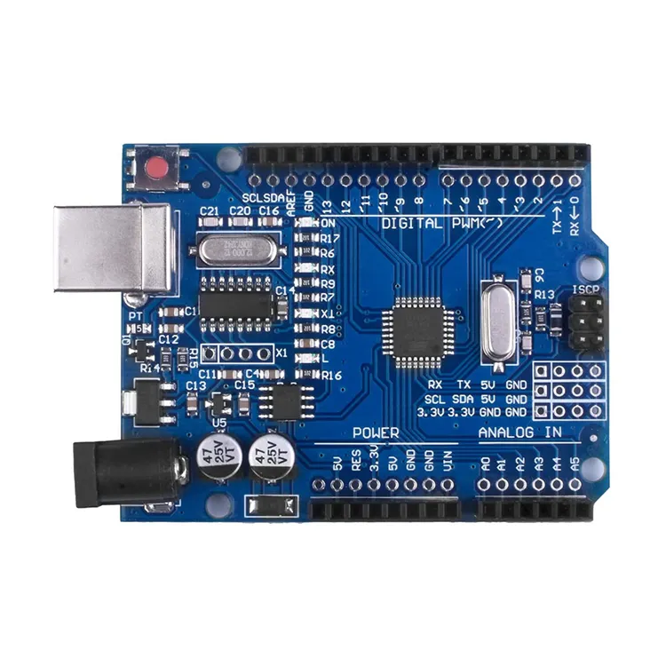 UNO R3 kurulu mikrodenetleyici ATmega328P CH340 için Arduino modülü IDE AVR MCU öğrenci K53