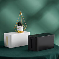 Organisateur de câbles USB de grande capacité, cache-câbles, organisateur de câbles d'alimentation pour ordinateur, protection contre les surtensions, cache-câbles, gestion des câbles en plastique