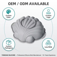 Moule à gâteau en silicone de haute qualité, grande forme de coquille, antiadhésif, résistant à la chaleur, compatible four, écologique, qualité alimentaire, durable, pour la cuisson en gros
