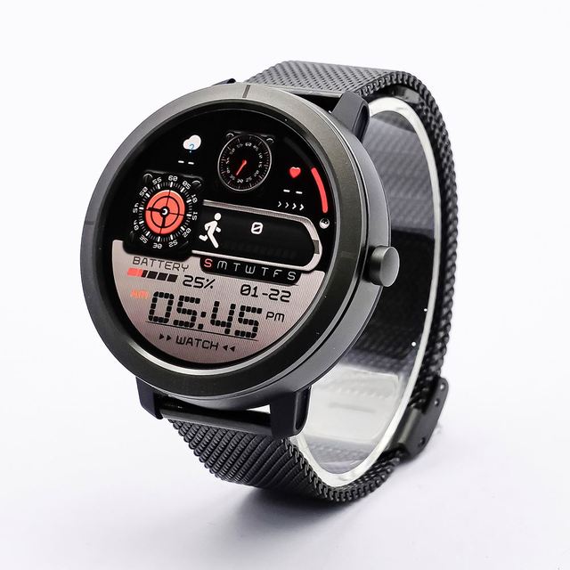 DM76 Outdoor Sport Smart Watch GPS Ultra-thin 1.32'' AMOLED BT Call 50M Waterproof Compass Heart Rate Reloj Smartwatch