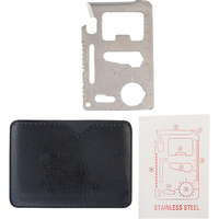 Carte de crédit colorée gravée au laser avec logo personnalisé Ouvre-bouteille multifonctionnel en acier inoxydable Cartes de survie multitool en métal
