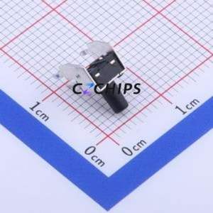 TS-1043A-A8B3-D2-T2 Tactile Switch Through hole Switch Single Pole Single Throw Round Button 2.5N Right Angle Insert - Product Image 2