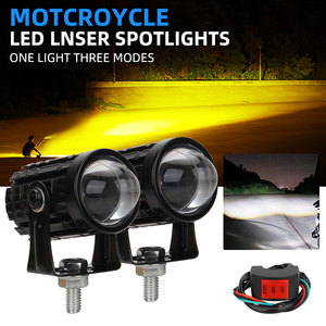 Projecteur d'écran LED GPRGIT Motor102, lentille de projecteur, phare laser miniature bicolore, lampe de conduite, faisceau haut/bas, universel pour camions - Product Image 6