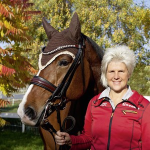 Briglia per Cavallo in Pelle Elite <span class=keywords><strong>Uta</strong></span> con Doppio Redino Regolabile, Testiera Confortevole per Controllo Preciso durante Allenamento e Competizione - Product Image 3