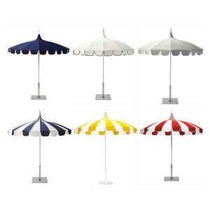 Parasol Glamping personalizado con rayas azules y blancas, decoración de jardín, restaurante, piscina, playa, sol, pagoda, sombrilla - Product Image 2