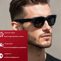 Lunettes Intelligentes IA UV400 avec Caméra HD, Reconnaissance Photo/Vidéo, Traduction, pour l'Extérieur, Certifiées CE FCC, Direct Usine
