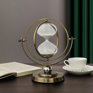Nouveau sablier 30 <span class=keywords><strong>Minutes</strong></span> ornements en métal créatifs anniversaire promotionnel européen salon décoration sablier - Product Image 4