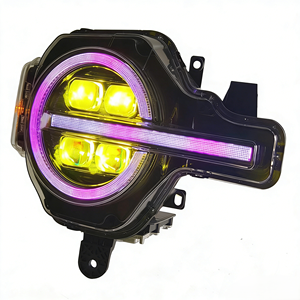 Faro Delantero LED RGB de 4 Lentes <span class=keywords><strong>Amarillo</strong></span> para <span class=keywords><strong>Ford</strong></span> <span class=keywords><strong>Bronco</strong></span> 2021-2025, Actualización de Faro Delantero LED, Accesorios de Luz Delantera - Product Image 3