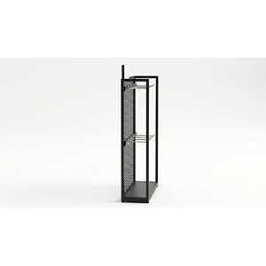 Étagère de présentation pour supermarché et magasin de détail à 4 niveaux, en acier laminé à froid noir/blanc, OEM, modèle W1, autoportante - Product Image 3