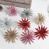 Branches artificielles de Noël de haute qualité, fabriquées à la machine, avec logo personnalisé, paillettes, plastique, lot de 3, style européen et américain