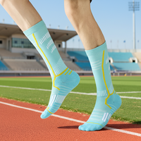 Chaussettes de basketball professionnelles Elite Crew pour hommes, tricotées, avec revers, semelle en tissu éponge, absorbantes, respirantes, antidérapantes, en coton pour l'automne